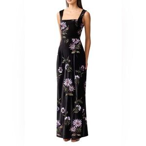 NWT Elliatt black sequin floral velvet Cljo gown